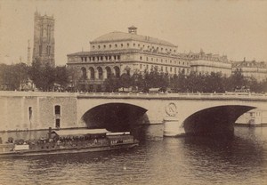 Pont au Change Paris Street Life Old Animated Instantaneous Photo 1885