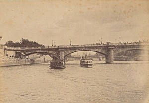 Pont de la Concorde Paris Street Life Old Instantaneous Photo 1885