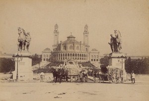 Trocadero Paris Street Life Old Animated Instantaneous Photo 1885