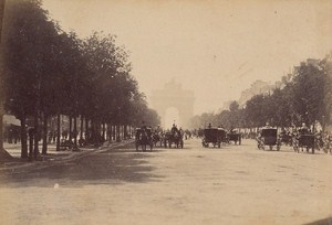 Les Champs Elysees Paris Street Life Old Animated Instantaneous Photo 1885