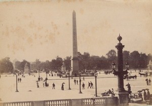 Place de la Concorde Paris Street Life Old Animated Instantaneous Photo 1885