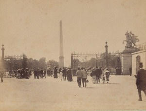 Jardin des Tuileries Paris Street Life Old Instantaneous Photo 1885