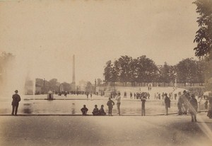 Jardin des Tuileries Paris Street Life Old Instantaneous Photo 1885