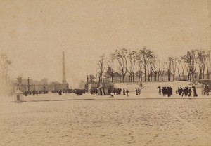 Jardin des Tuileries Paris Street Life Old Instantaneous Photo 1885