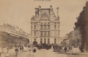 Jardin des Tuileries Paris Street Life Old Instantaneous Photo 1885