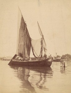 Boat Alexandria Harbour Old Photo 1900