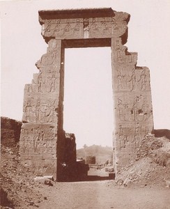 Egyptology Temple Ruins Egypt Old Photo 1900