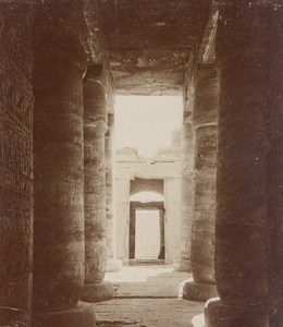 Egyptology Karnak Temple Ruins Egypt Old Photo 1900