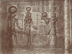 Egyptology Denderah Temple Ruins Egypt Old Photo 1900