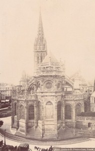 Caen Saint Pierre Church Architectural France Old Photo 1890