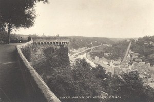Dinan English Garden Architectural France Old Photo 1890