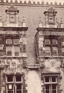 Pau Detail Facade Architectural France Old Photo 1890