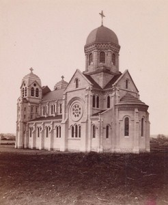 Soissons New Church Architectural France Old Photo 1890
