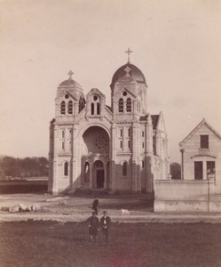 Soissons New Church Architectural France Old Photo 1890