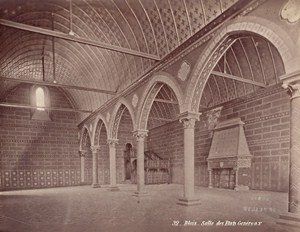 Blois Castle Interior Architectural France Old Photo 1890
