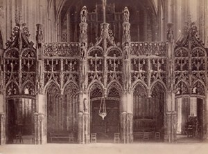 Albi Cathedral Interior Architectural France Old Photo 1890