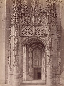 Albi Cathedral Portail Interior Architectural France Old Photo 1890