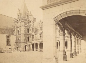 Blois Castle Tower Cloister Architectural France Old Photo 1890