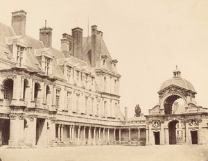 Baptistero of Fontainebleau Castle Architectural France Old Photo 1890