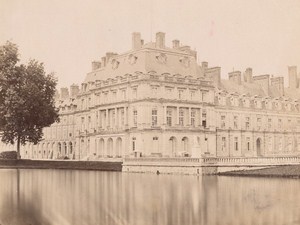 Fontainebleau Castle Facade Architectural France Old Photo 1890