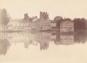 Fontainebleau Castle Facade Architectural France Old Photo 1890