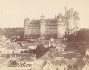 Pierrefonds Castle & Village Architectural France Old Photo 1890