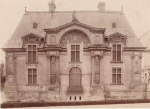 Chantilly Castle Facade Architectural France Old Photo 1890