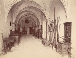 Chenonceaux Castle Guards Room Architectural France Old Photo 1890