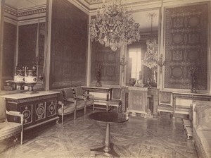 Fontainebleau Castle Napoleon I Cabinet Architectural France Old Photo 1890
