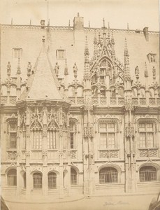 Rouen Law Court facade Architectural France Old Photo 1890