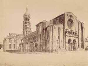 Toulouse Saint Sernin Church Architectural France Old Photo 1890