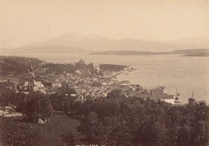 Molde Arctic Circle Norwegian landscape Two Old Photos 1890