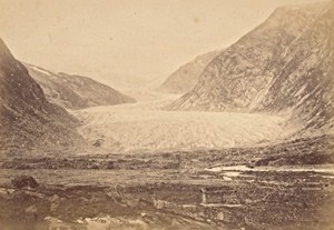 Jostedal Glacier Norwegian landscape Old Photo 1890