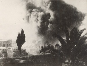 Arab Revolt in Palestine 100 Houses Destroyed Old Photo 1938
