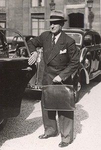Paris French Minister of Finance Paul Marchandeau Old Photo 1938