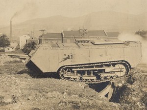 WWI France Saint Chamond Early Model Heavy Tank Old Photo 1916