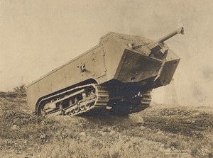 WWI France Saint Chamond Early Model Heavy Tank Old Photo 1916