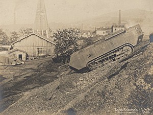 WWI France Saint Chamond Early Model Heavy Tank Old Photo 1916