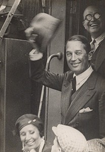 Actor Maurice Chevalier Come back in France Old Photo ca 1930