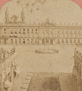 City Hall Nancy France Old Stereo Photo Neurdein 1880