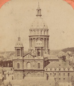 Boulogne sur Mer Notre Dame Church France Old Stereo Photo Neurdein 1880