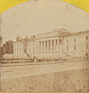 Tours Courthouse France Old Stereo Photo 1870