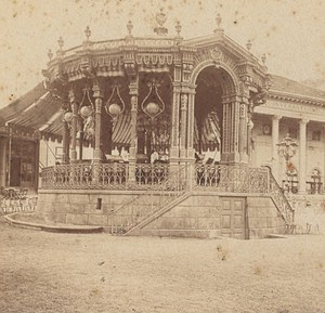 Germany Baden Baden Casino Exterior Old Photo Stereo 1880