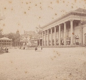 Germany Baden Baden Casino Facade Old Photo Stereo 1880