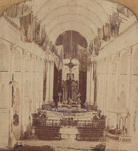 France Paris Hotel des Invalides Interior Old Photo Stereoview Tissue GAF 1865