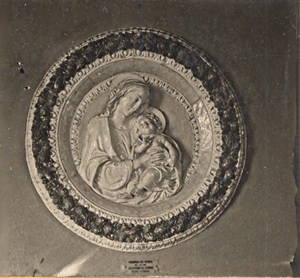 Italy Firenze Della Robbia Sculpture Old Stereo Photo SIP 1900