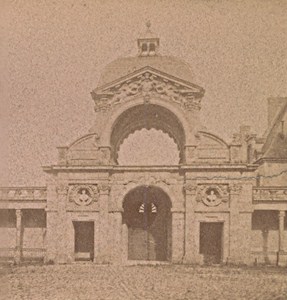 Fontainebleau Baptistery France Old Stereo Photo 1890