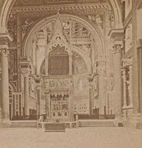 Roma St Juan of Latran Church Italy Old Stereo Photo 1890