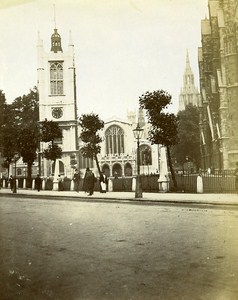 London St.Margaret's Church Animated England Old Snapshot photo 1900