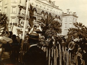 Defile Carnival of Nice France Old Snapshot Photo 1900